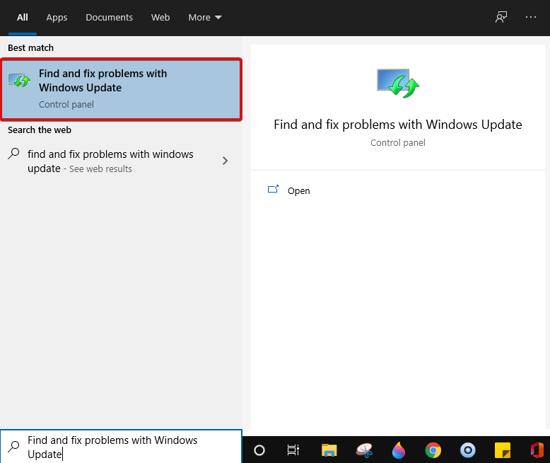 Trouver et résoudre le problème avec la mise à jour de Windows