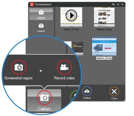 Screenpresso - Alternatif alat pemotong