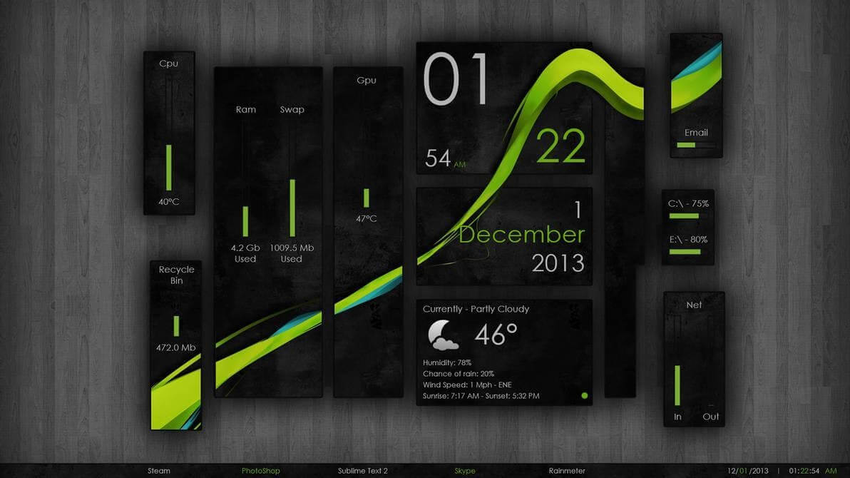 Piele Wisp Rainmeter