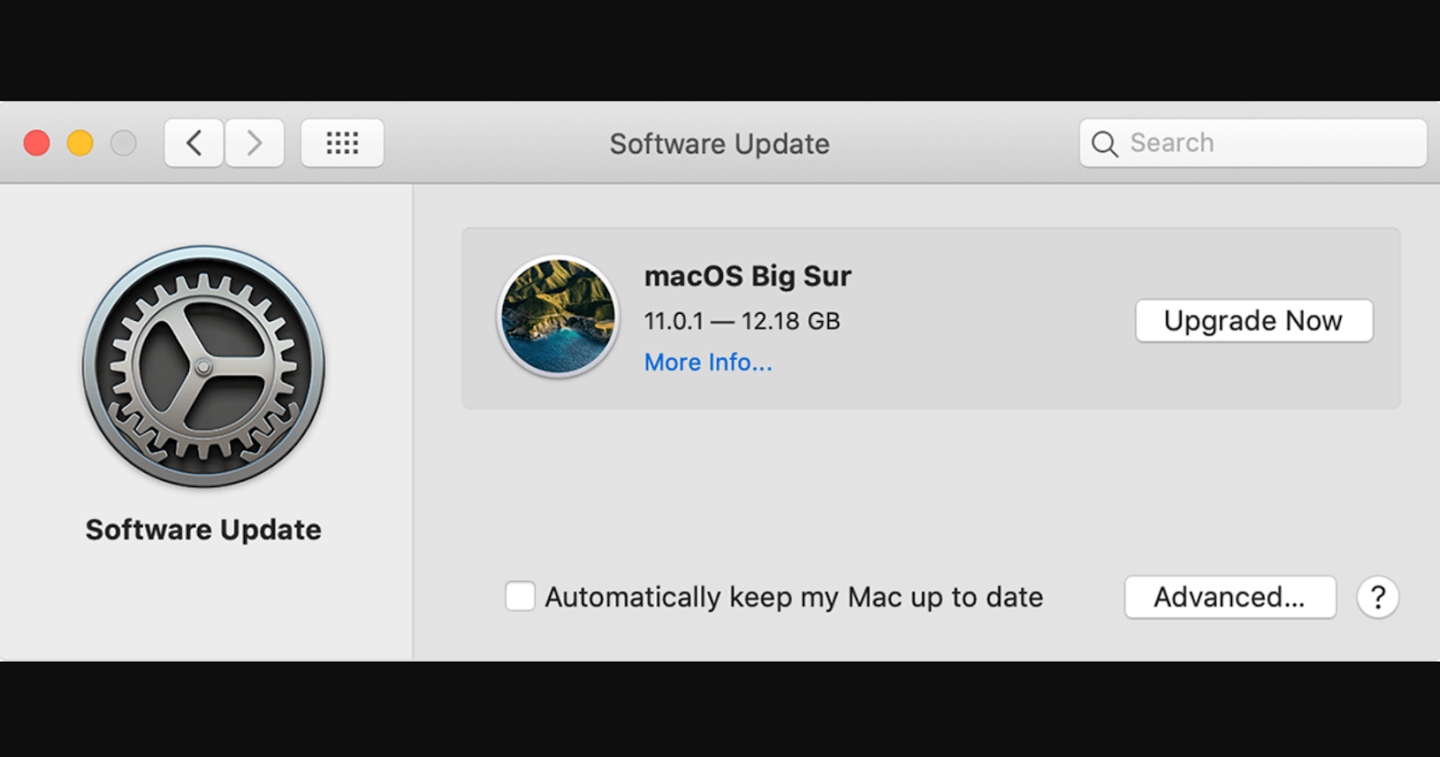 Actualizare MacOS la cea mai recentă versiune