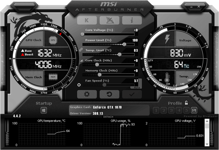 Программа MSI Afterburner