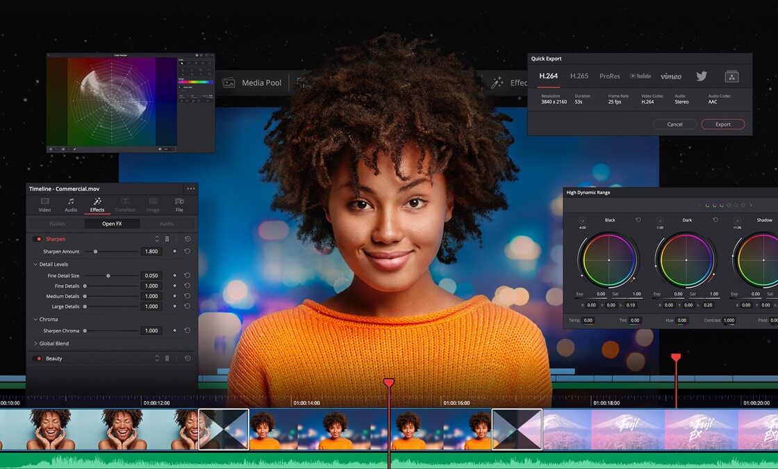 DaVinciResolve-Mac用ビデオ編集ソフトウェア