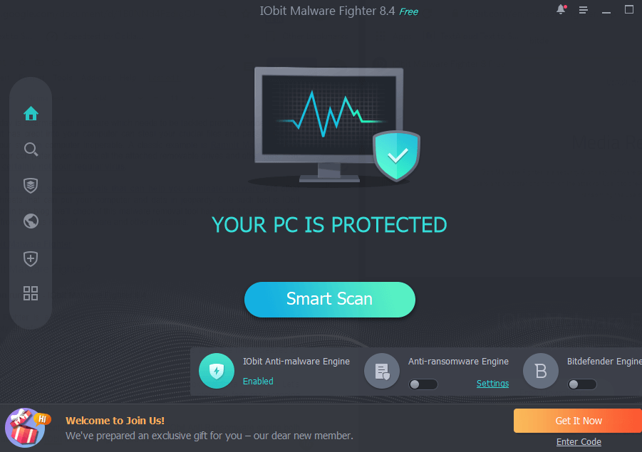برنامج iObit Malware Fighter - المسح الذكي