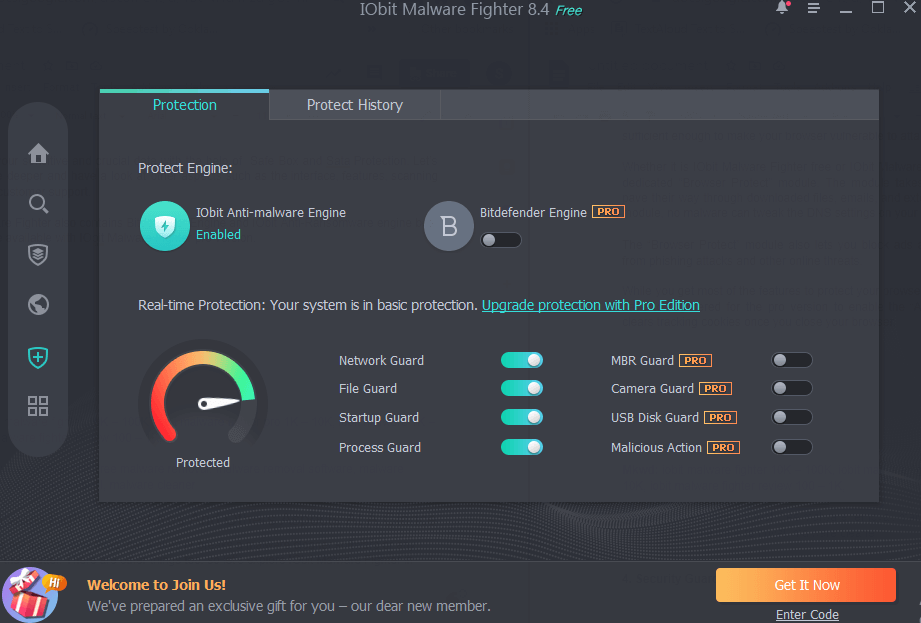 Iobit Malware Fighter - เจ้าหน้าที่รักษาความปลอดภัย