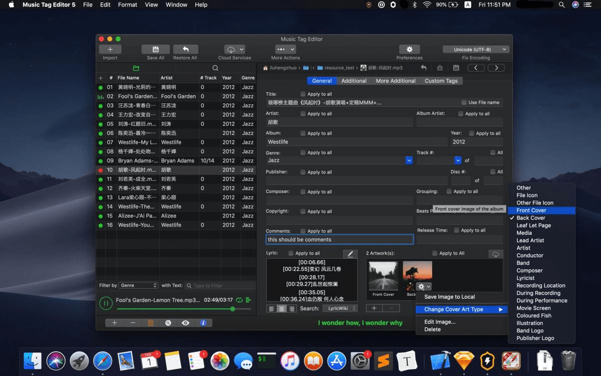 音乐标签编辑器 _ Mac 的 Mp3 标签编辑器