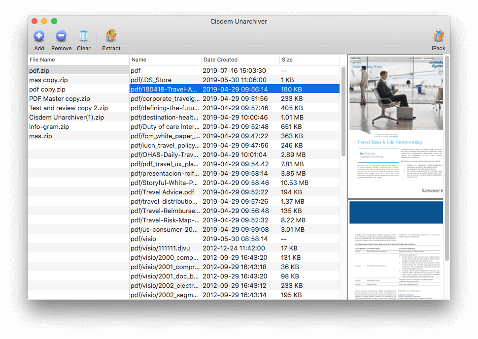 适用于 Mac 的 Cisdem Unarchiver