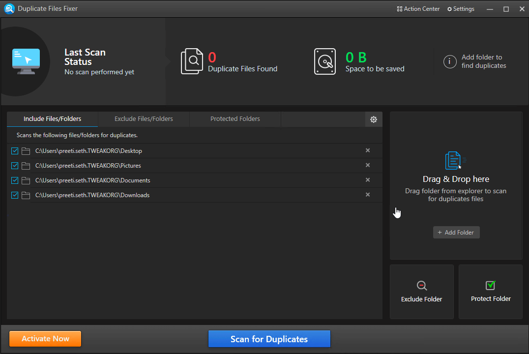 Attiva ora - Fixer file duplicati