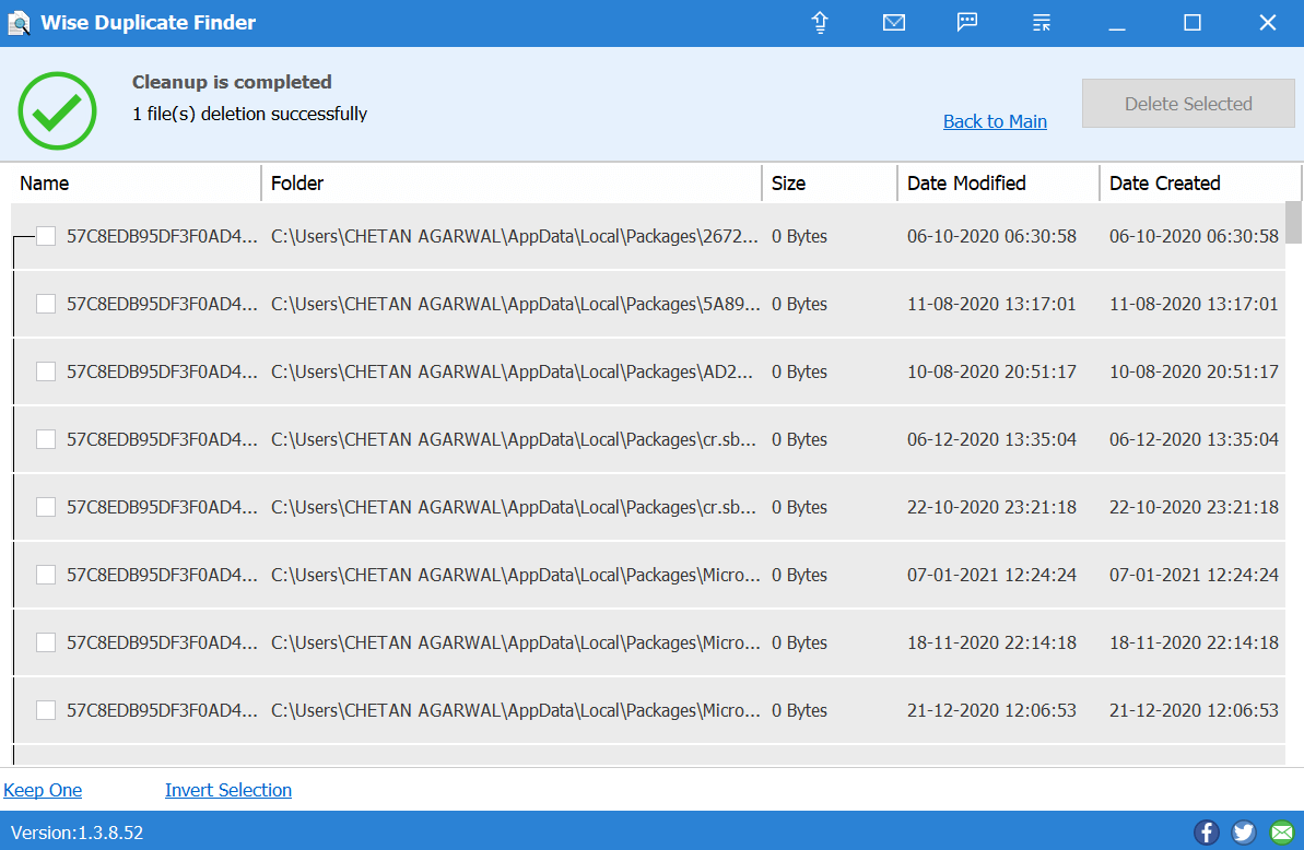 Instrumentul Wise Duplicate Finder