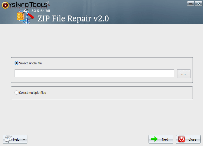 Ferramenta de reparo Sysinfo ZIP