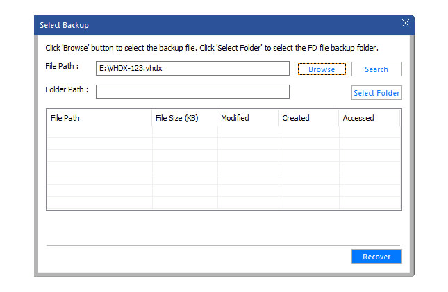 Estrattore stellare per il backup di Windows