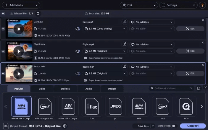 convertir varios videos