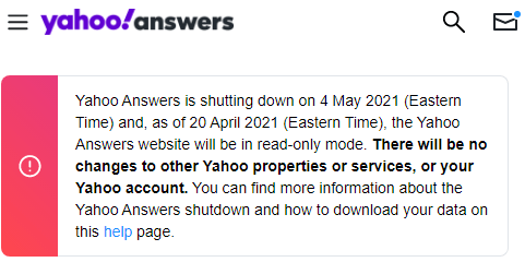 Respuesta de yahoo