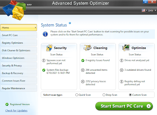 Zaawansowany optymalizator systemu