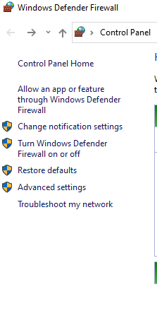 Zapora Windows Defender