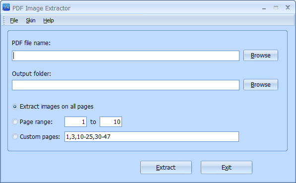 PDFエリアPDF画像エクストラクタ