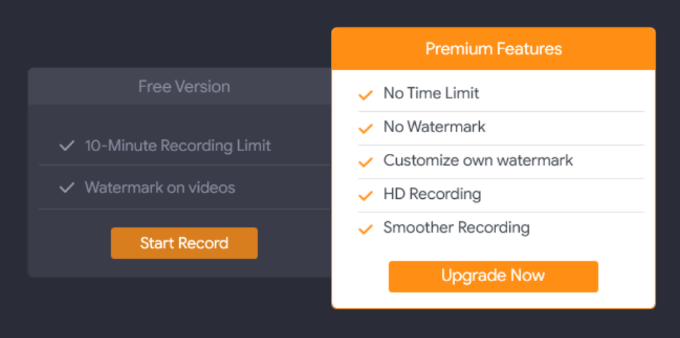 Premium Features - Tweakshot Screen Recorder