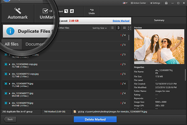 Duplicate File Fixer - Automark