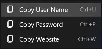 Copia password