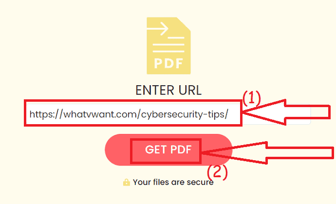 Нажмите «Получить PDF».