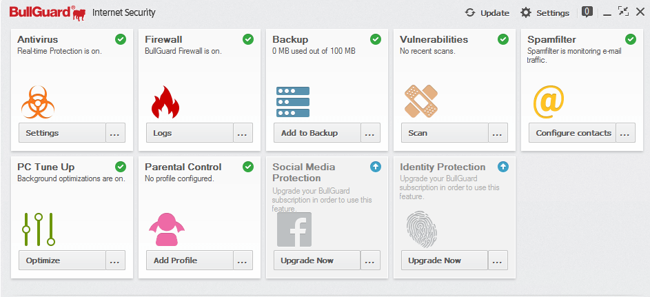 caracteristici de securitate pe internet bullguard