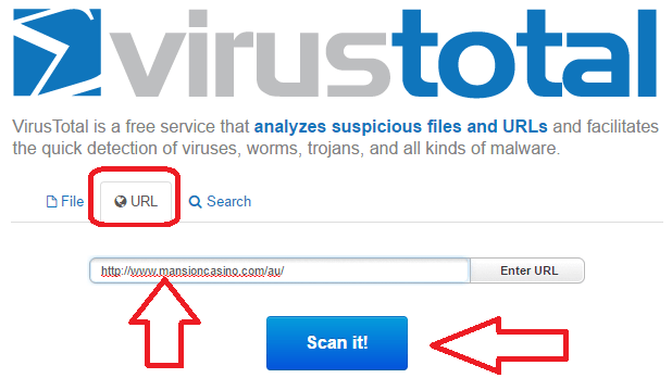 en utilisant virustotal