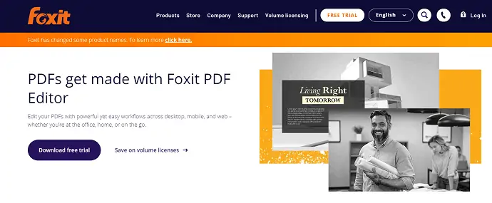 Foxit PDF düzenleyici