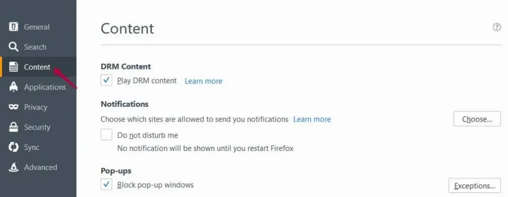 Notifications push-Facebook-Firefox