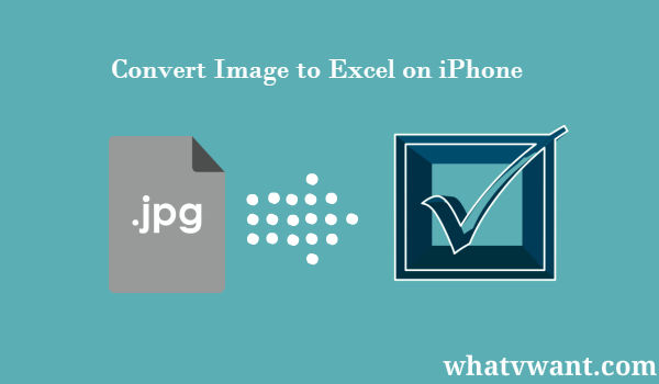 วิธีแปลงภาพถ่ายเป็น excel บน iphone