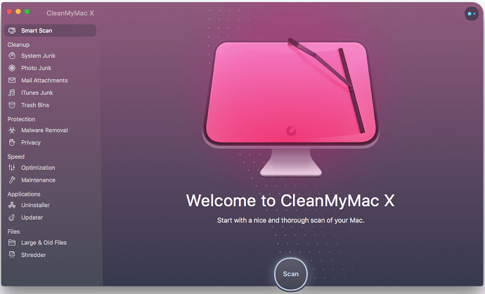 Scanare inteligentă CleanMyMac-Intro