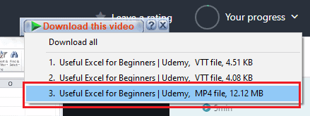 Format file MP4 untuk diunduh