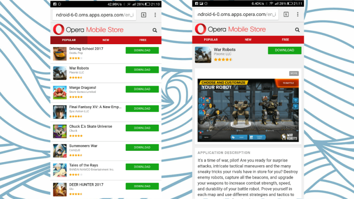 Opera App Store - Google Play Store Alternatifi?