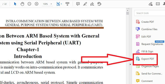 Экспорт PDF