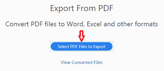 Exportar opción PDF en Acrobat Reader