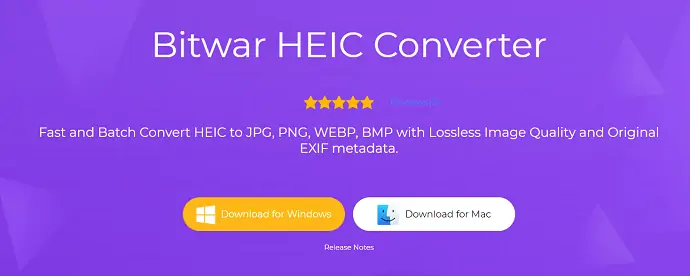 แวร์ HEIC converter หน้าอย่างเป็นทางการ