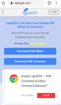 sitio web de lightpdf