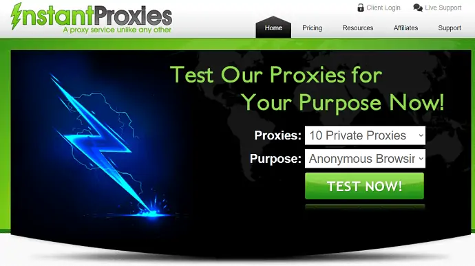 Instant-Proxys-Homepage