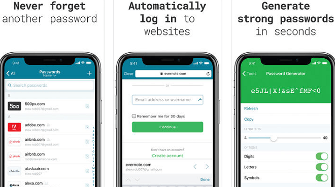 dashlane pentru ios