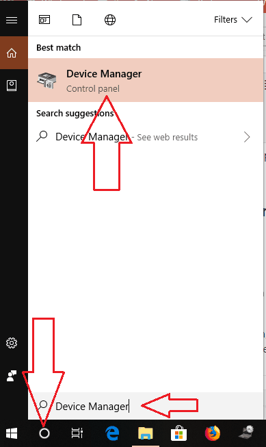 ابحث عن Device Manager في أحدث Windows