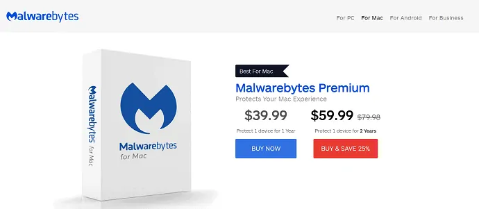 Malwarebytes สำหรับ Mac