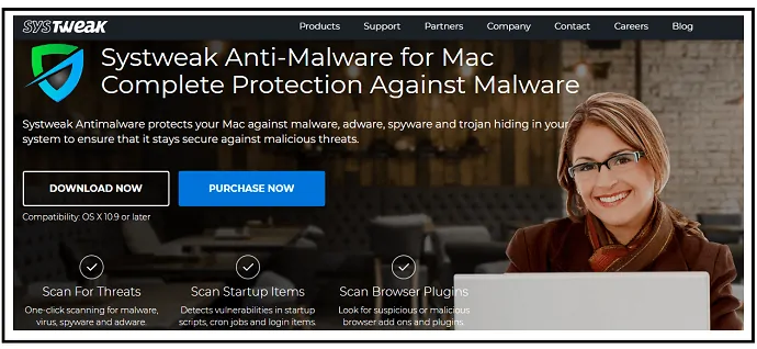 Systweak-Anti-Malware- لـ Mac-WebPage