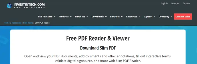 Slim PDF Reader