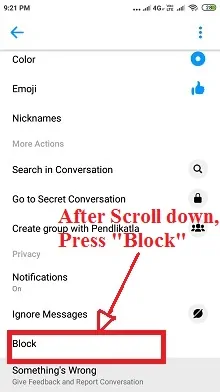 Como bloquear alguém no Facebook Messenger