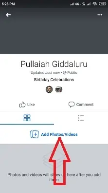 Tambahkan opsi Foto atau Video di Album Facebook