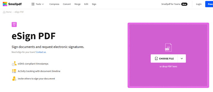 Smallpdf-PDF-Signature-Site-Webpage