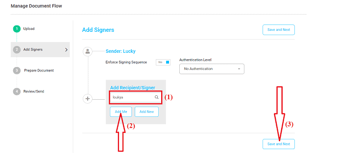 Ajouter des signataires