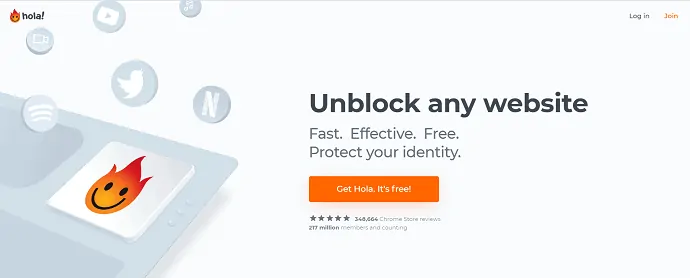 Hola Unblocker-Pentru-deblocare-site-uri-geo-blocate