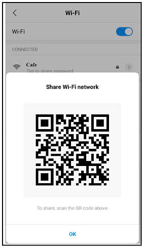 Compartir-wi-fi-contraseña-como-código QR-dispositivo-Android