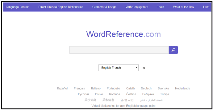 WordReference.com-dicionário-página-da-web-qual-é-a-melhor-para-tradução-inglês-francês