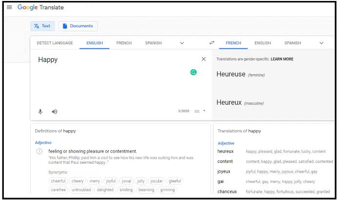 Google Translate-web-page-which-is-the-best-for-English-French-translation