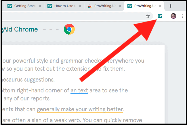 Ekstensi Chrome ProWritingAid